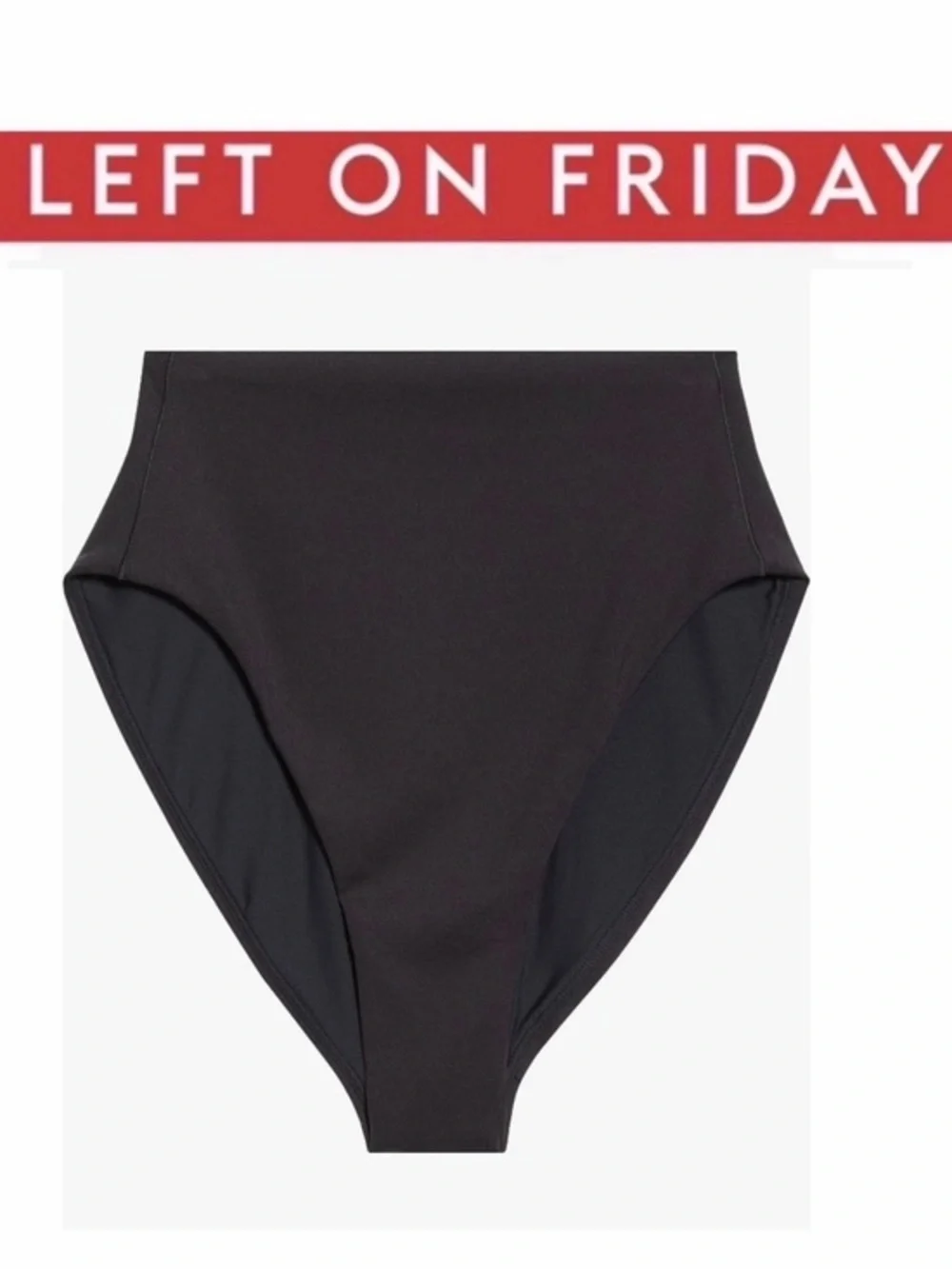 LEFT ON FRIDAY Hi Hi High Waist Bikini Bottoms High-Waist Black NWT